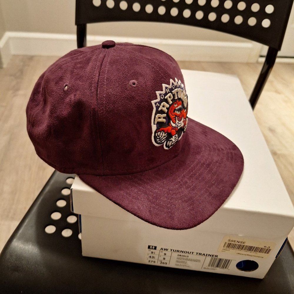 Toronto Raptors basketball lids exclusive limited edition mauve suede hat cap